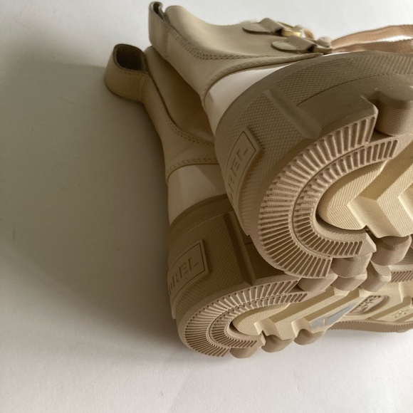 New Sorel Bleached Ceramic Patent Leather Waterproof Combat Boots size 9 - Picture 10 of 15